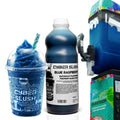 CyberSlush Blue Raspberry Slush Syrup 1L - Glycerol-Free, Naturally Flavoured, Vegan, Gluten-Free, Alcohol-Free - for Home Slush Machines Ideal for Ninja® Slushi Machines