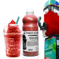 CyberSlush Strawberry Slush Syrup 1L - Glycerol-Free, Naturally Flavoured, Vegan, Gluten-Free, Alcohol-Free - for Home Slush Machines Ideal for Ninja® Slushi Machines