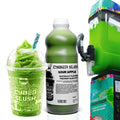 CyberSlush Sour Apple Slush Syrup 1L - Glycerol-Free, Naturally Flavoured, Vegan, Gluten-Free, Alcohol-Free - for Home Slush Machines Ideal for Ninja® Slushi Machines